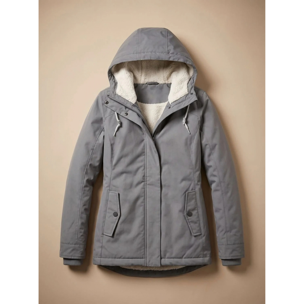 Frieda | Damen Wasserdichte Winterjacke mit Kapuze und Reißverschluss