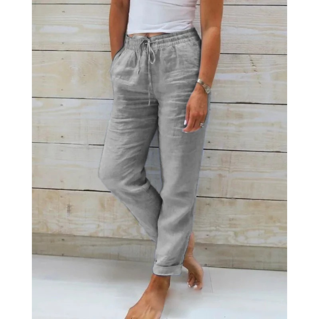 Friede | Damen Bequeme Sommer Leinen Hose
