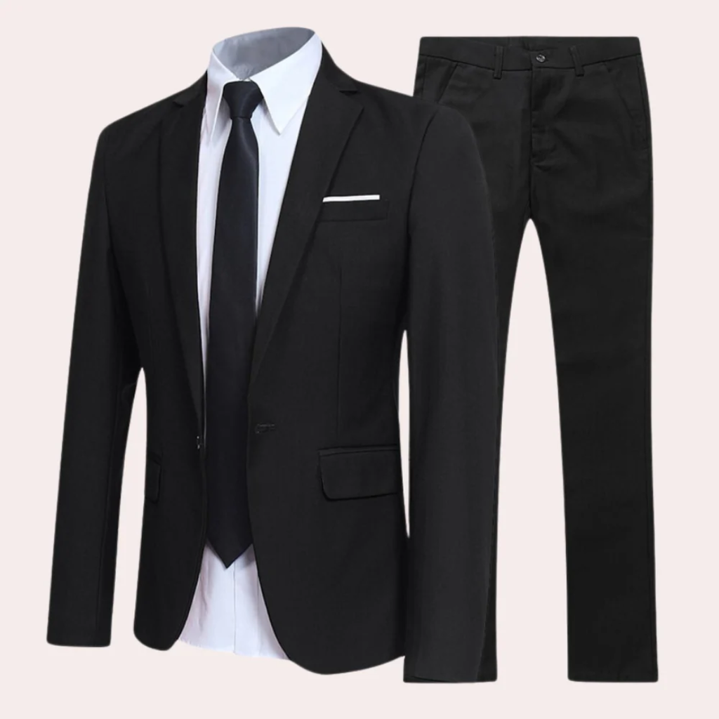 Friedrich | Herren Elegant Zweiteiler Anzug Business Klassisch