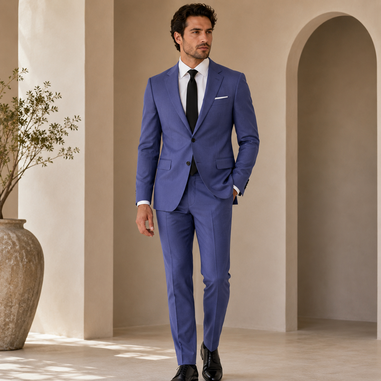 Friedrich | Herren Elegant Zweiteiler Anzug Business Klassisch