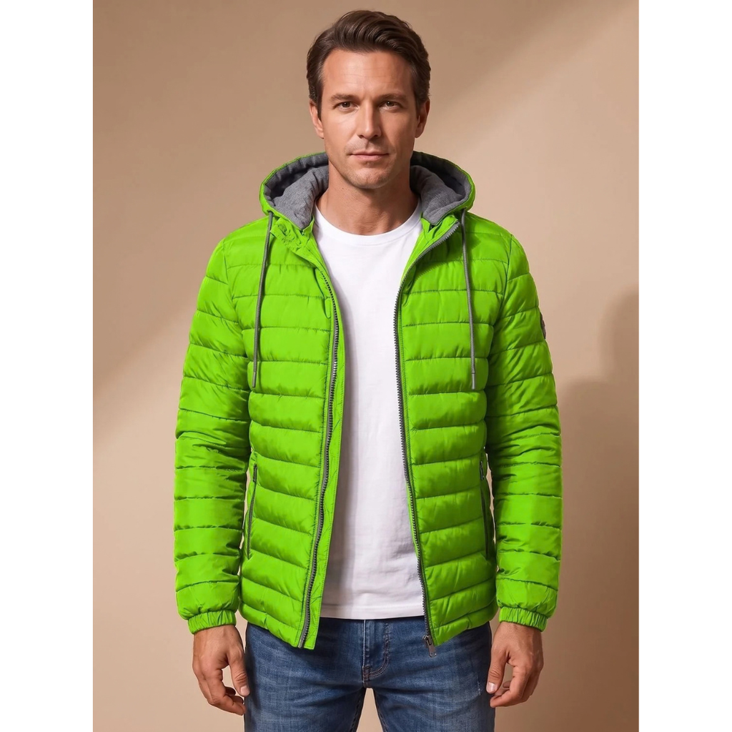 Friedrich | Herren Leichte Steppjacke mit Kapuze und Taschen