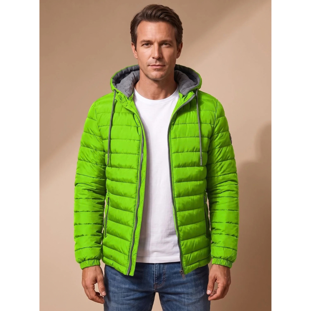 Friedrich | Herren Leichte Steppjacke mit Kapuze und Taschen