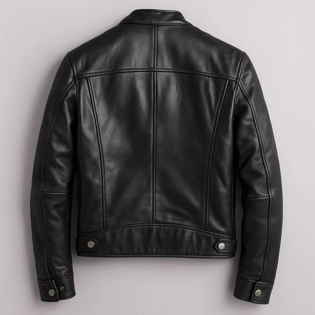 Friedrich | Herren Vintage Biker Jacke aus Kunstleder