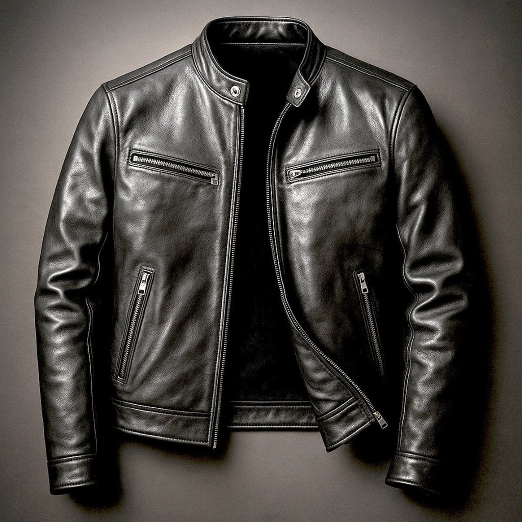 Friedrich | Herren Vintage Biker Jacke aus Kunstleder