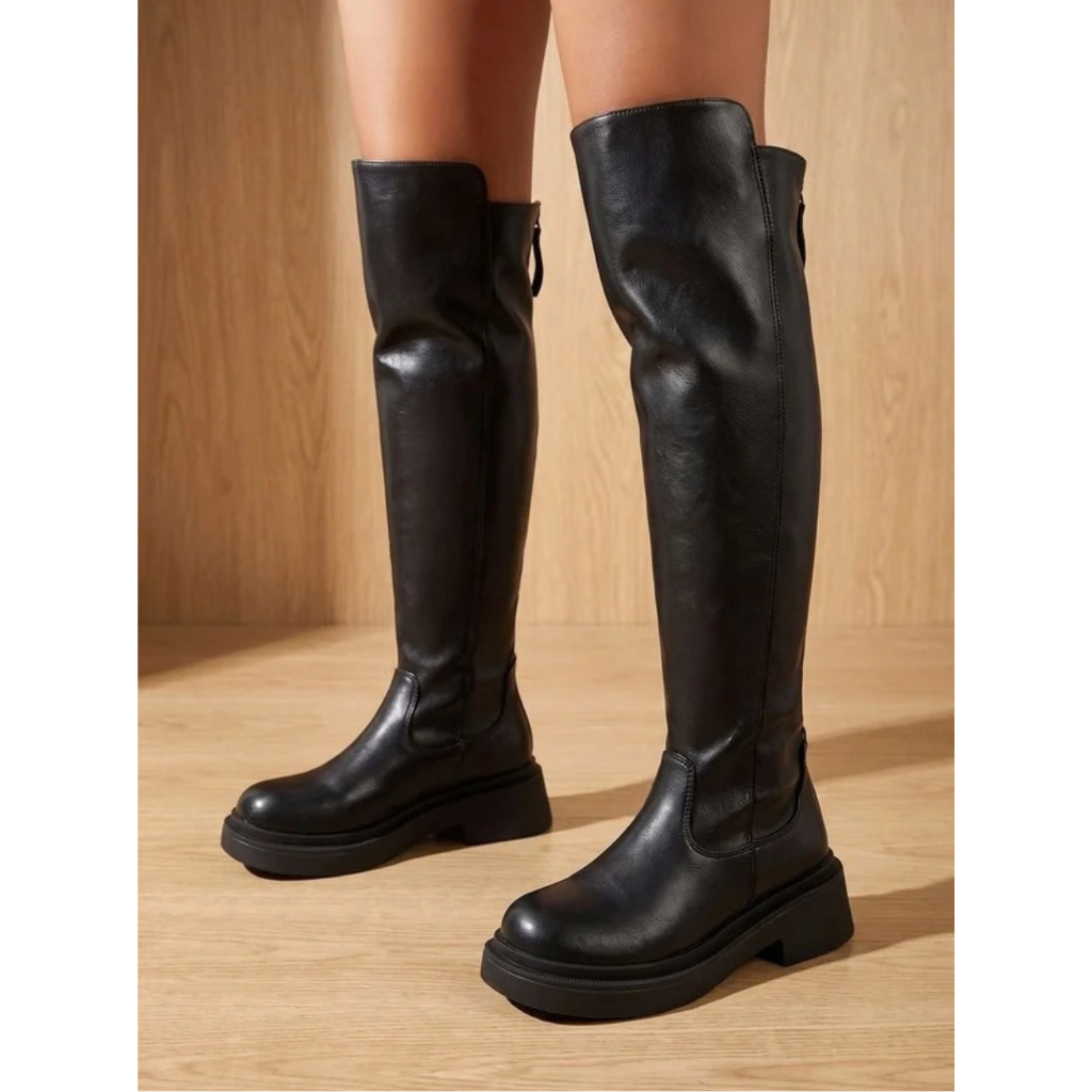 Gabriela | Damen Orthopädische Stiefel mit flacher Form und langem Schaft