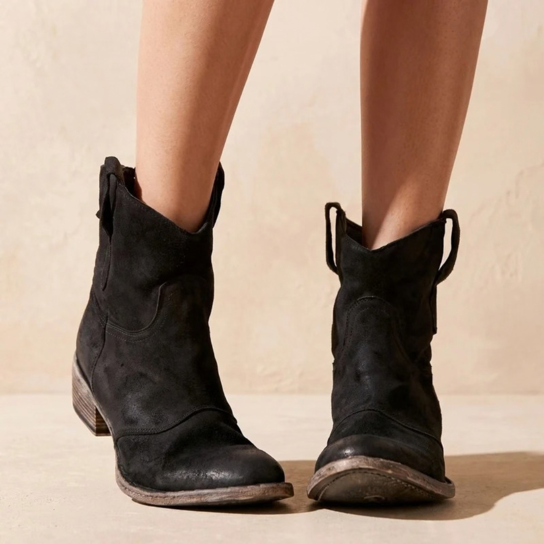 Gabriele | Damen Orthopädische Stiefeletten im Western Stil