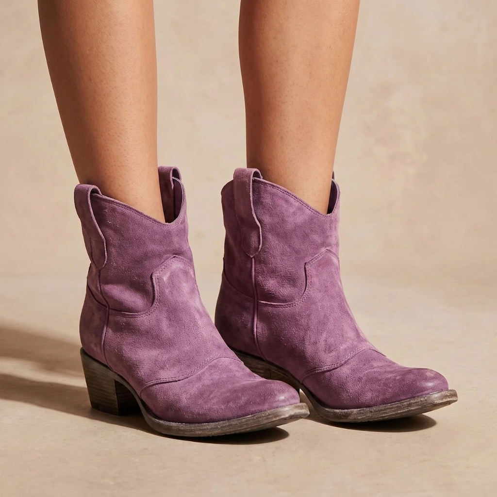 Gabriele | Damen Orthopädische Stiefeletten im Western Stil