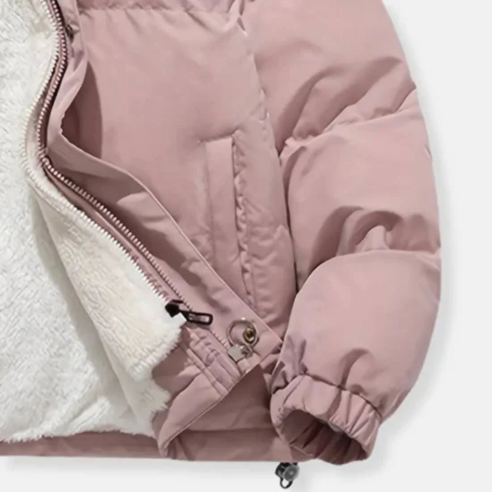 Gepolsterte Winterjacke – Modische Kapuzenjacke für Damen