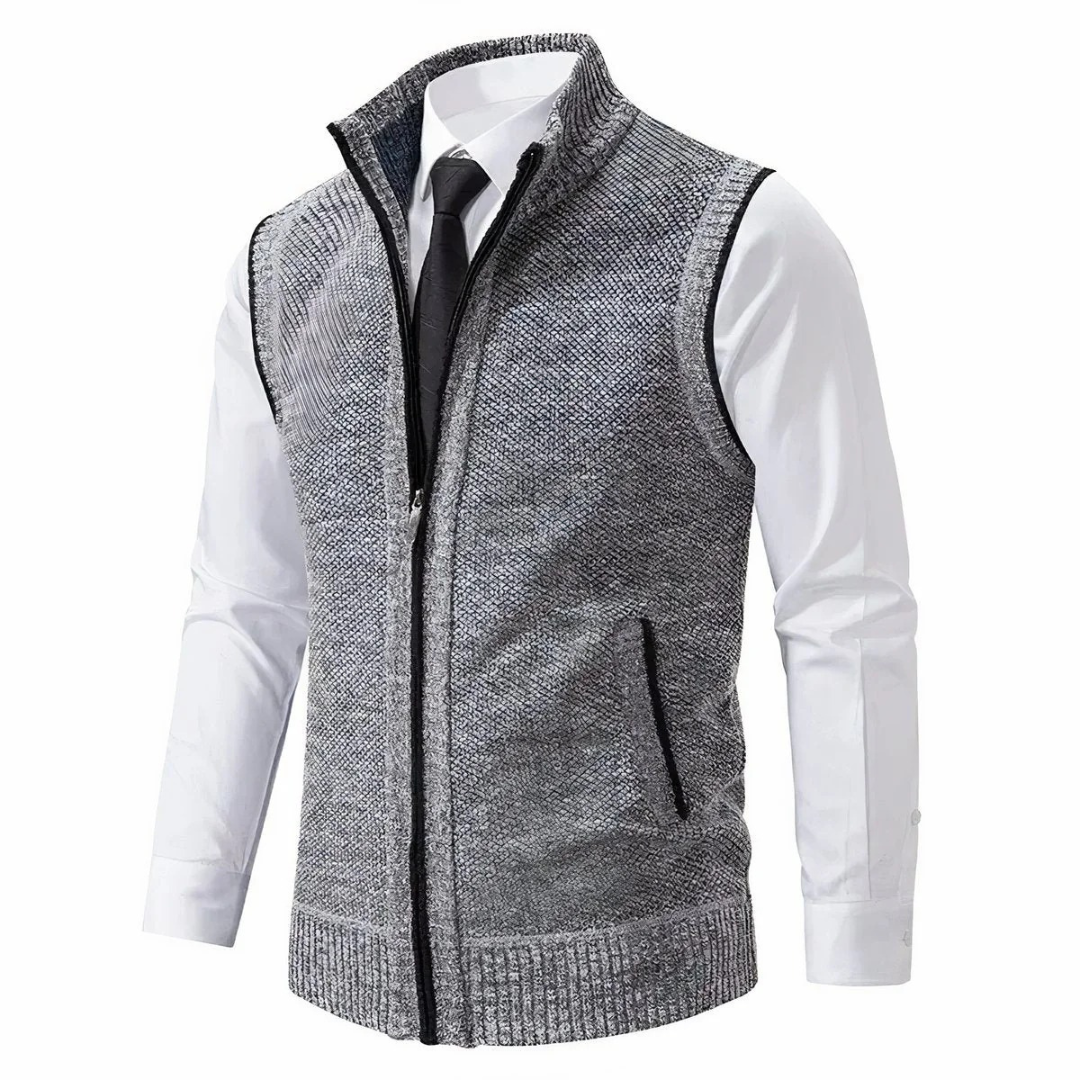 Gerd | Herren Strickjacke mit Fleece und Reißverschluss