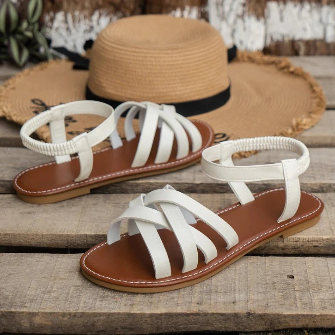 Gerda | Damen Orthopädische Freizeit Sandalen Mit Riemchen