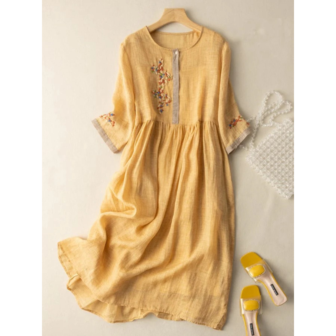 Gertrud | Damen Sommerkleid Midi Für Sommer