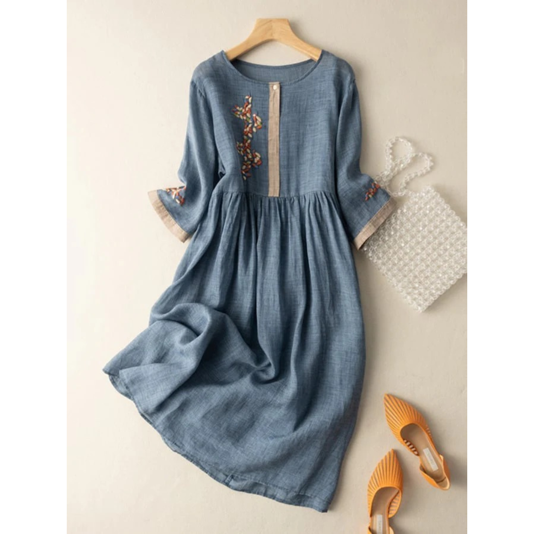 Gertrud | Damen Sommerkleid Midi Für Sommer