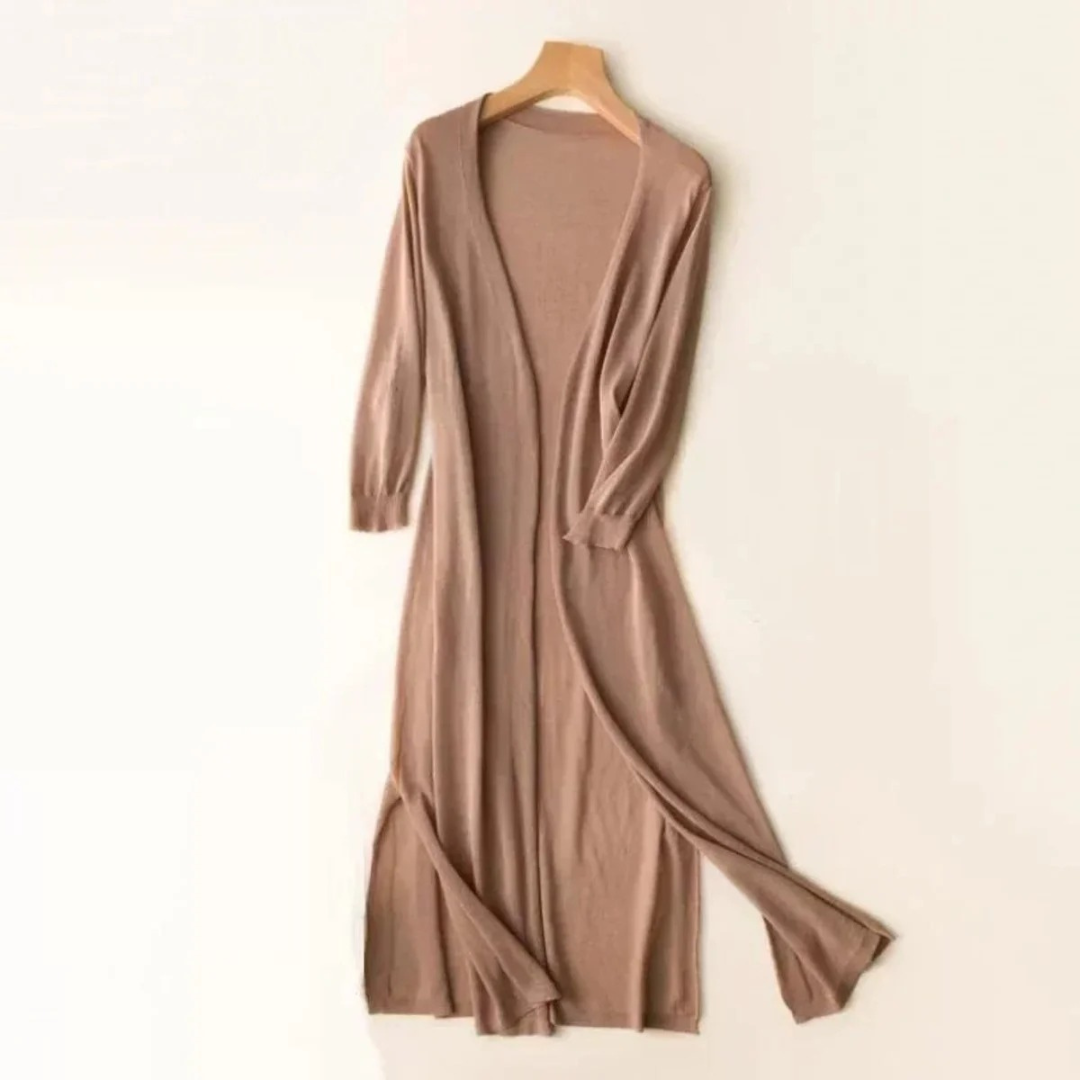 Gesa | Damen Leichte Strickjacke mit V-Ausschnitt