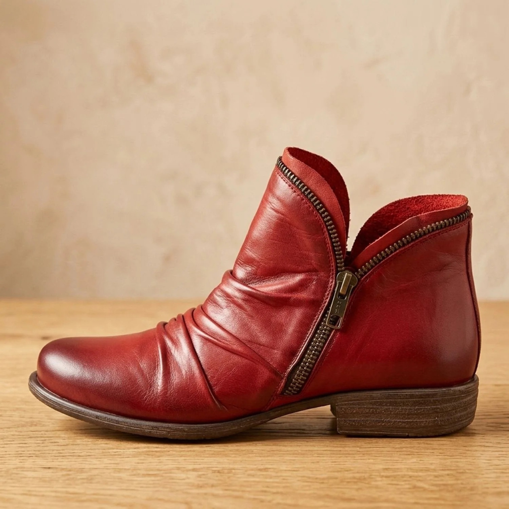 Gesa | Damen Orthopädische Stiefeletten mit Reißverschluss