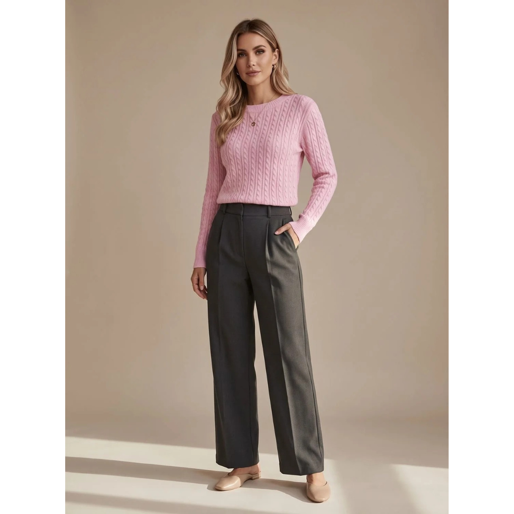 Giada | Damen Strickpullover mit Struktur und Komfort