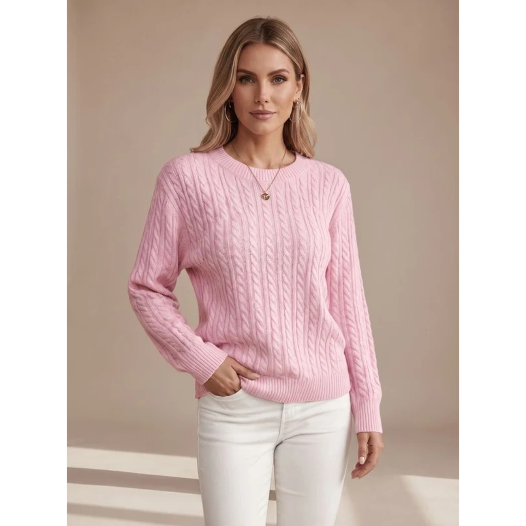 Giada | Damen Strickpullover mit Struktur und Komfort