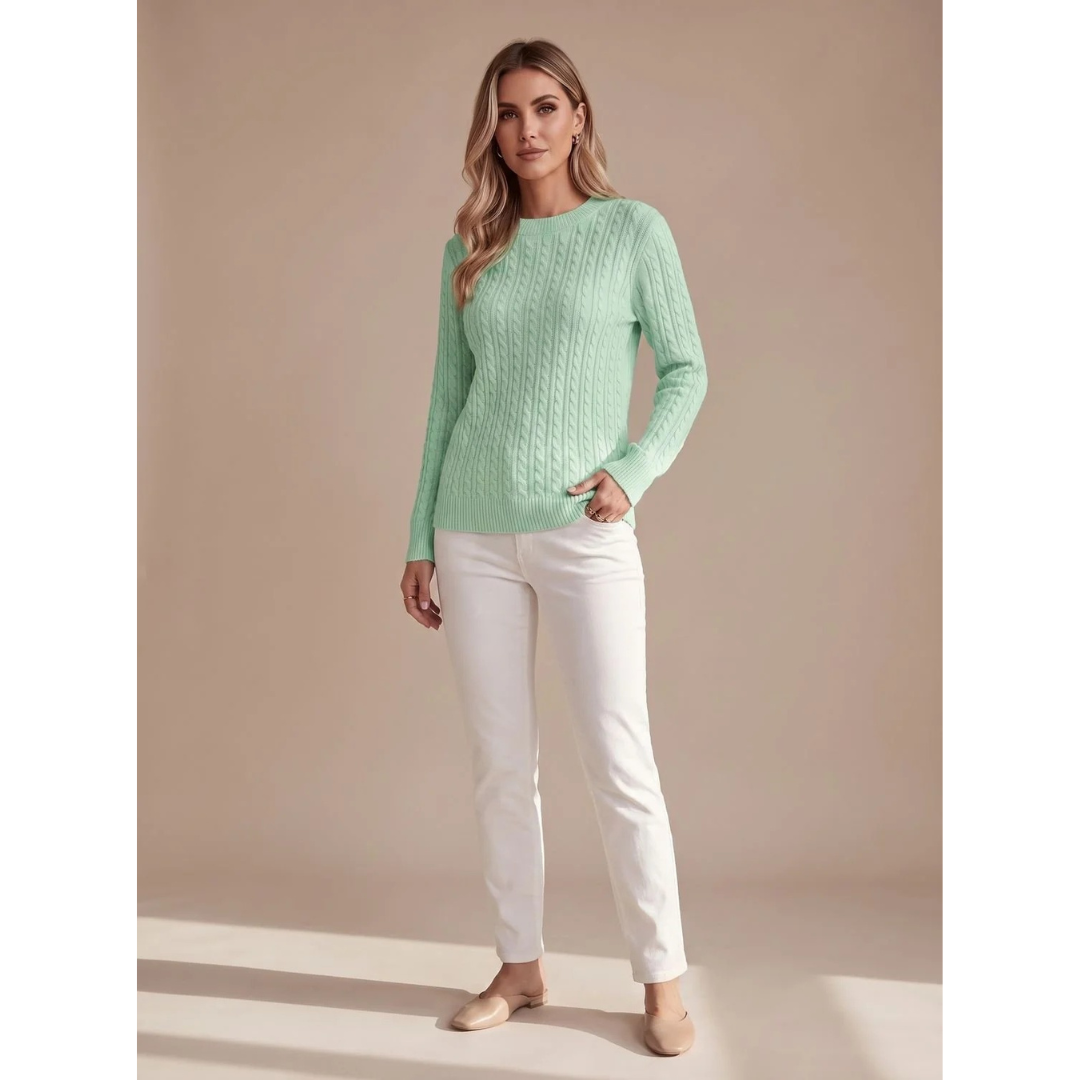 Giada | Damen Strickpullover mit Struktur und Komfort