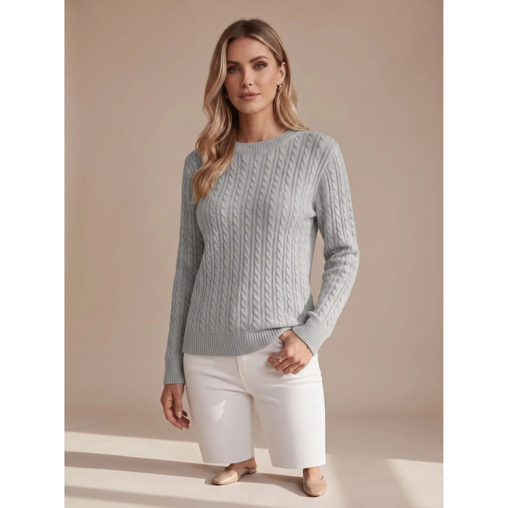 Giada | Damen Strickpullover mit Struktur und Komfort