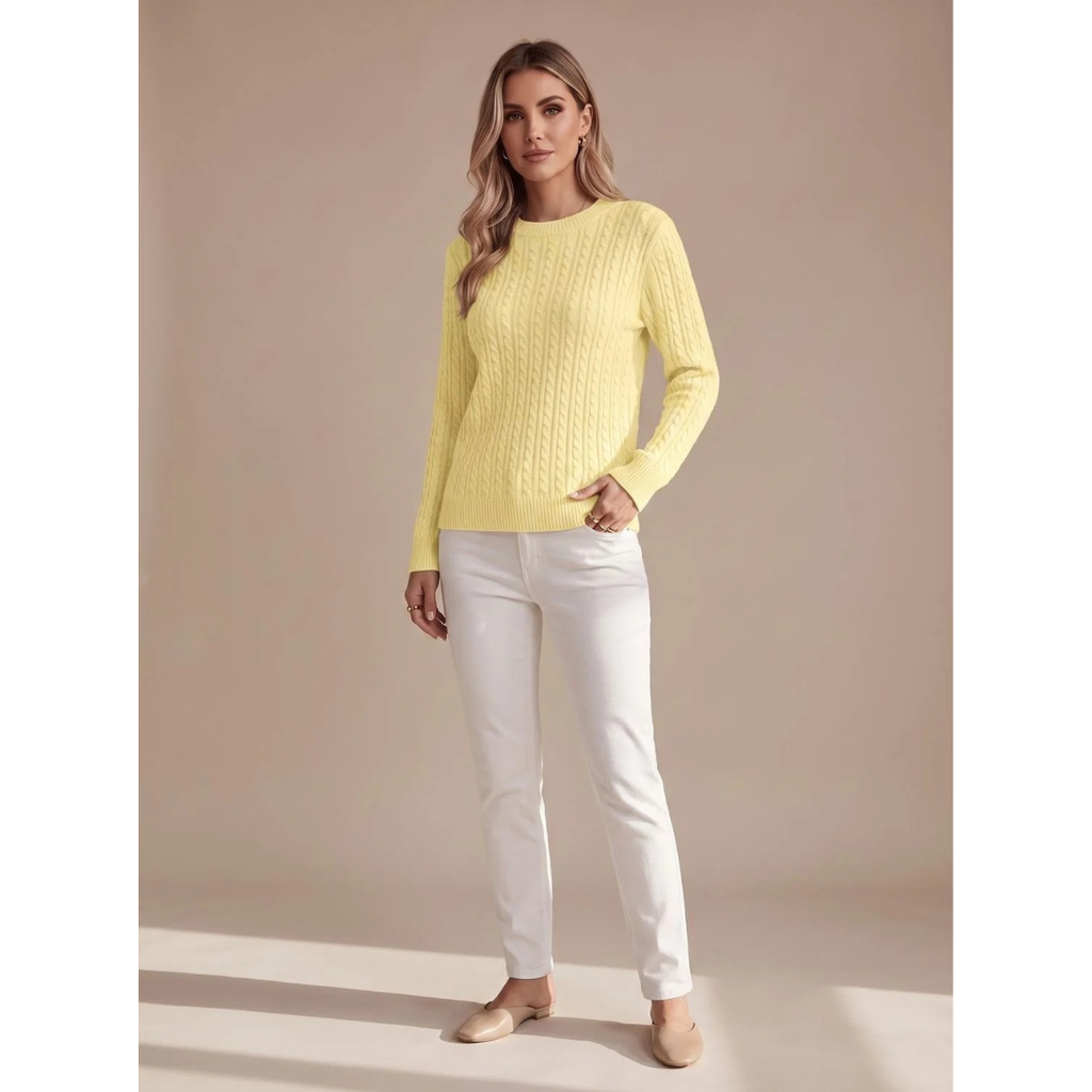 Giada | Damen Strickpullover mit Struktur und Komfort