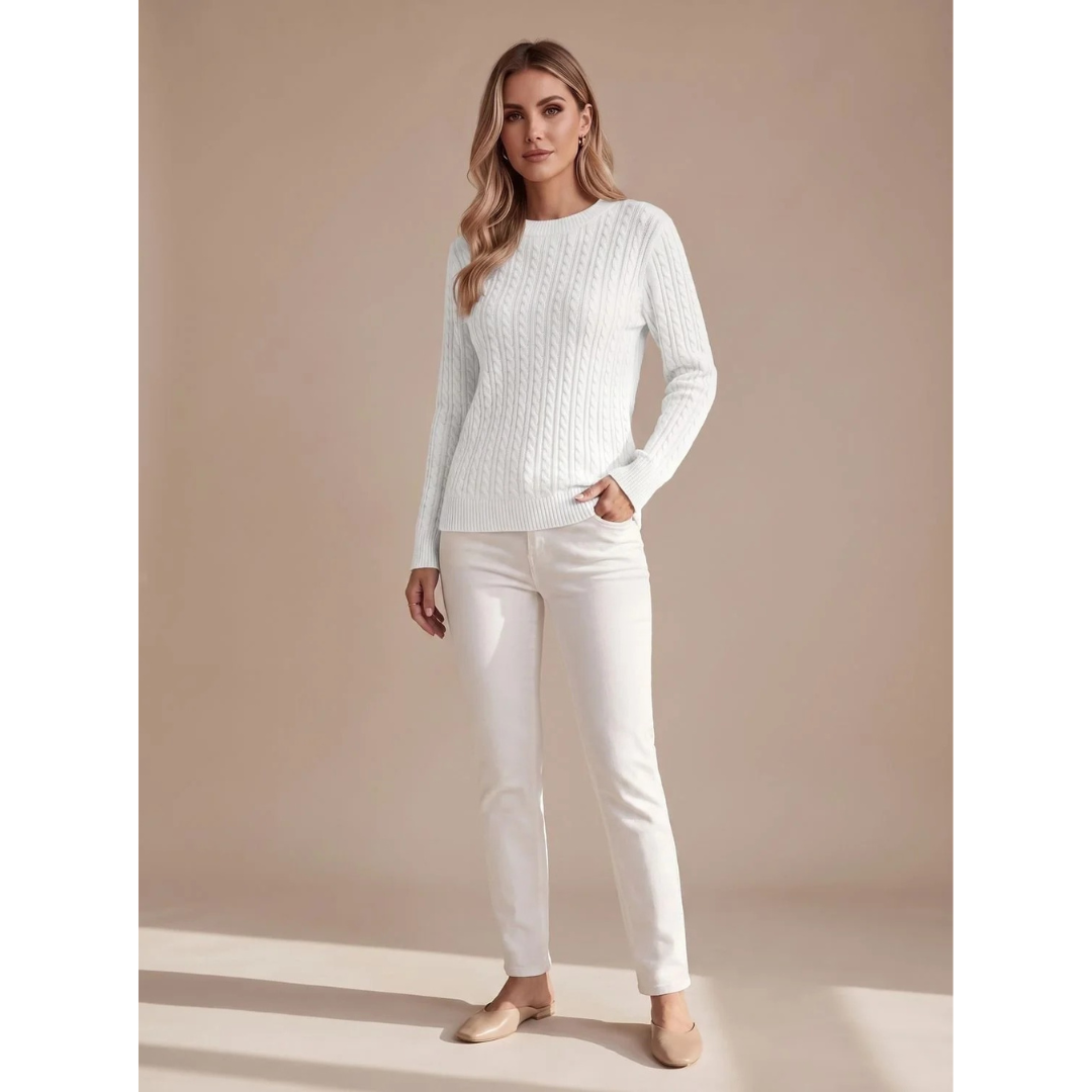 Giada | Damen Strickpullover mit Struktur und Komfort