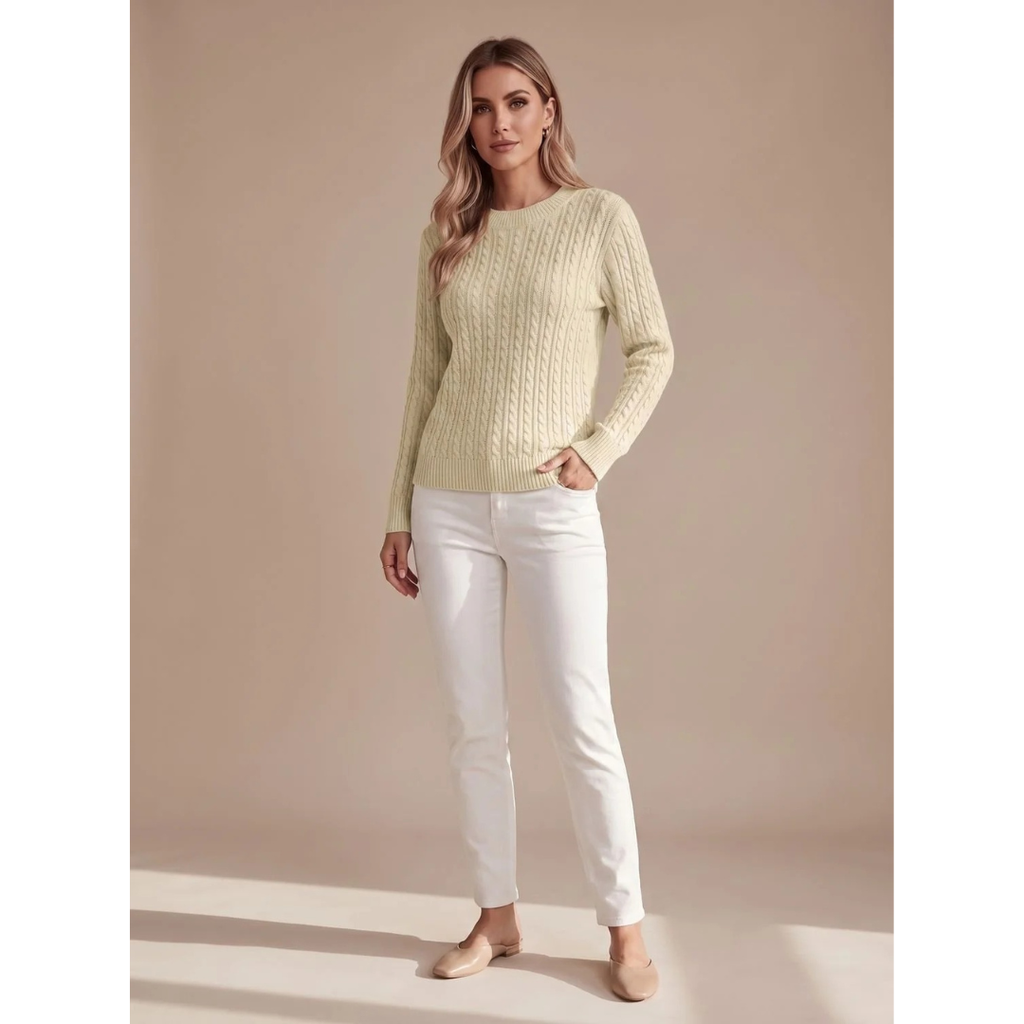 Giada | Damen Strickpullover mit Struktur und Komfort