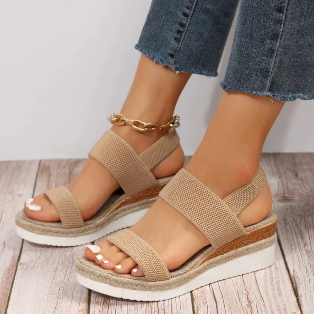 Gisela | Damen Plateau Sandalen