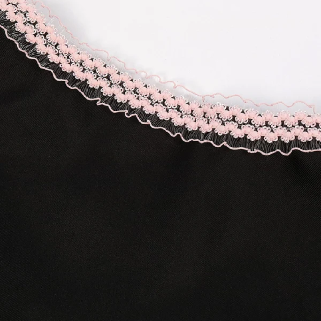 Greta | Damen Schwarzes Blumen Oktoberfest Dirndl