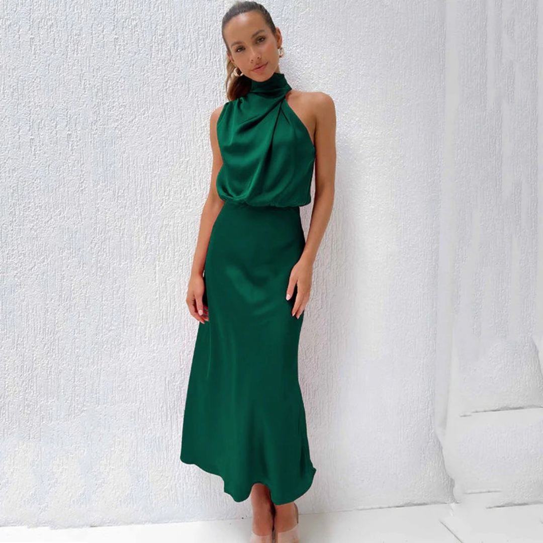 Greta | Damen Stilvolle Abend Maxikleid