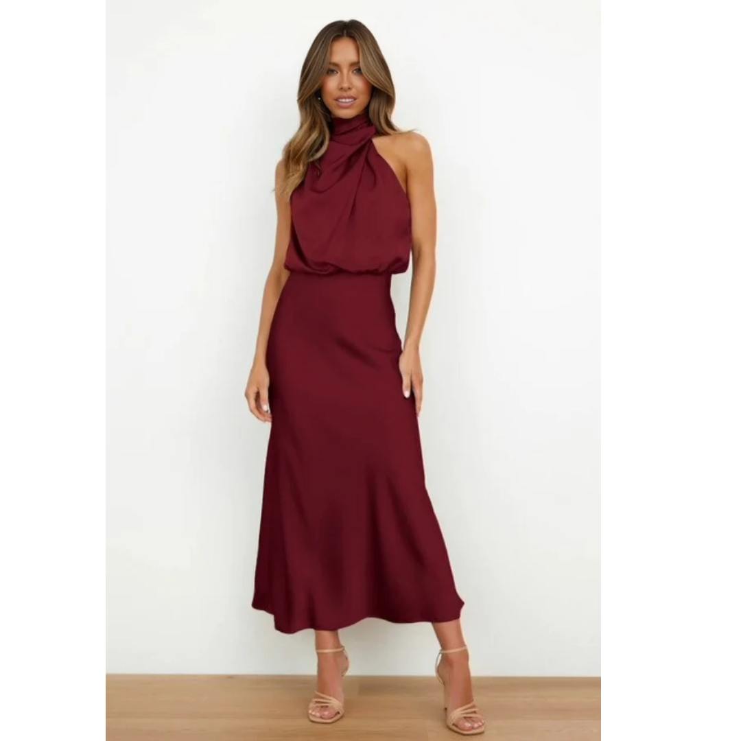 Greta | Damen Stilvolle Abend Maxikleid
