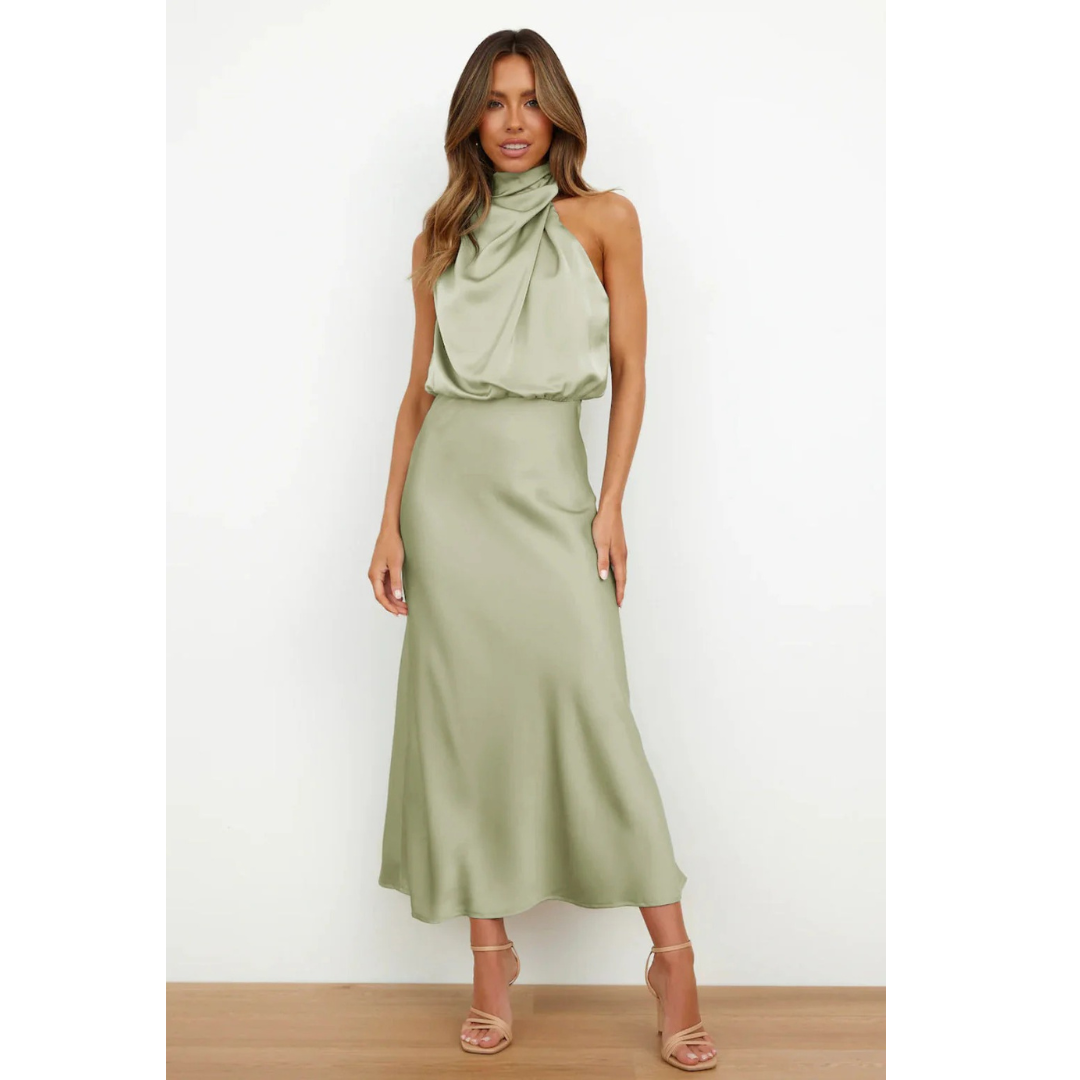 Greta | Damen Stilvolle Abend Maxikleid