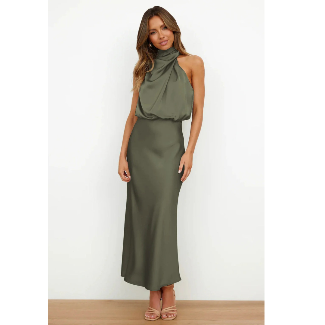Greta | Damen Stilvolle Abend Maxikleid