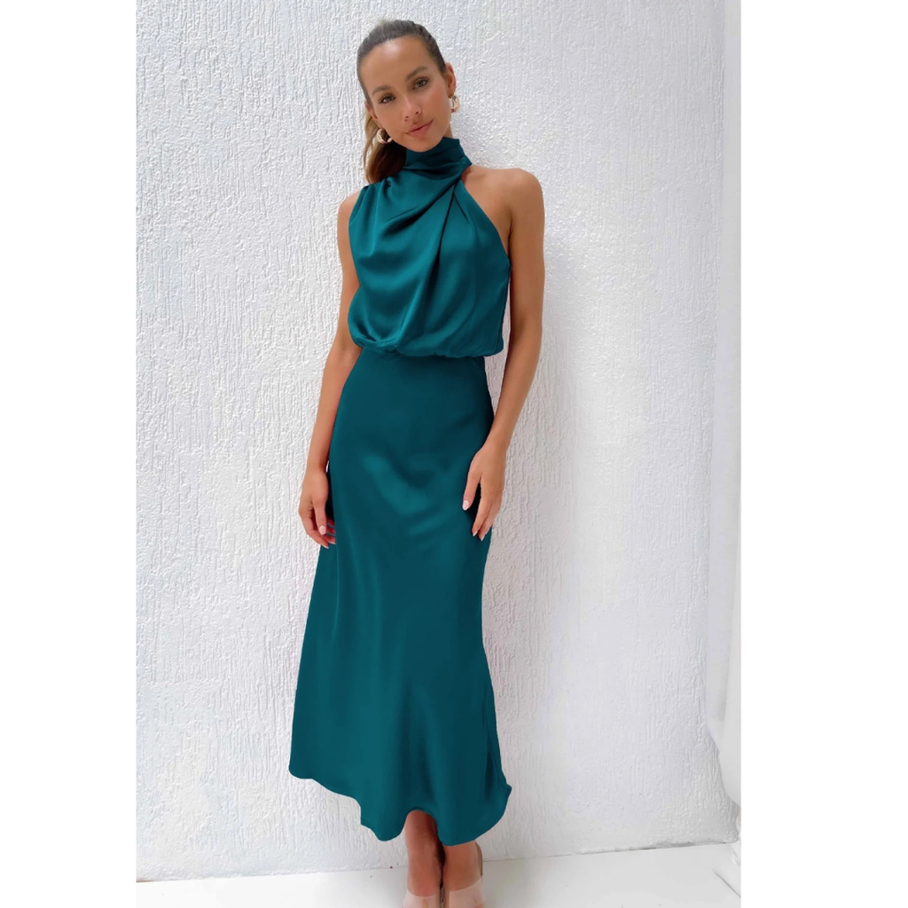 Greta | Damen Stilvolle Abend Maxikleid