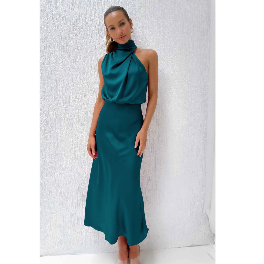 Greta | Damen Stilvolle Abend Maxikleid