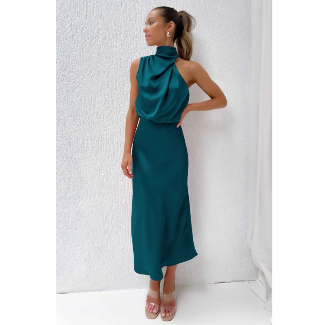 Greta | Damen Stilvolle Abend Maxikleid
