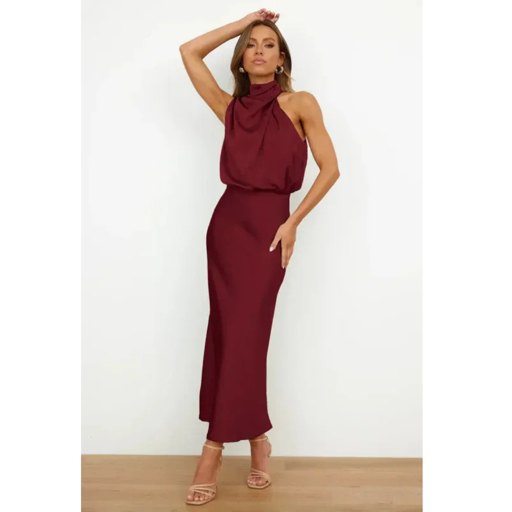 Greta | Damen Stilvolle Abend Maxikleid