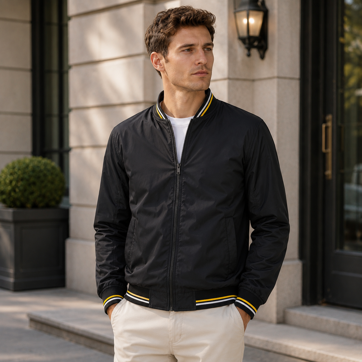 Gunther | Herren Freizeit Bomberjacke für den Übergang