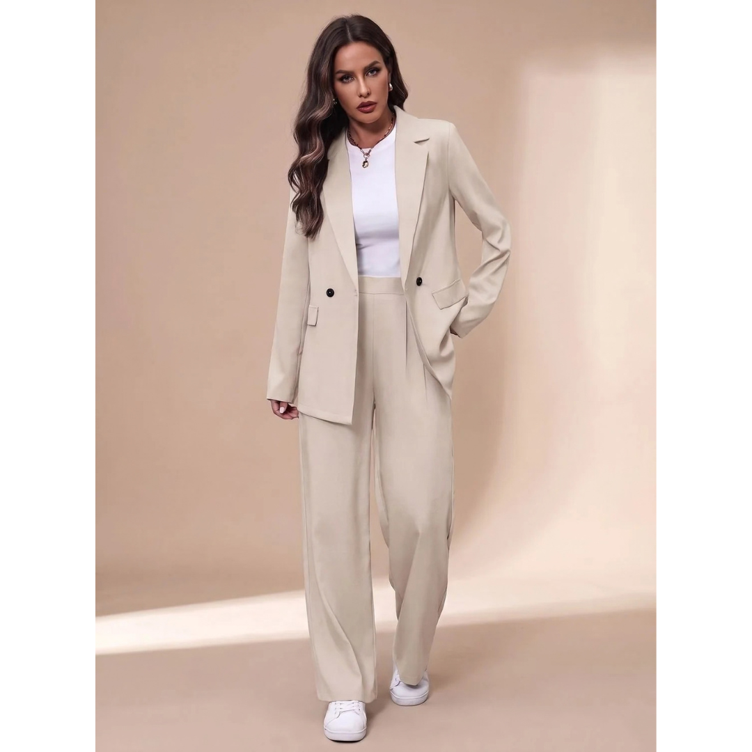 Gwendolyn | Damen Hosenanzug mit Blazer und weiter Gestaltung