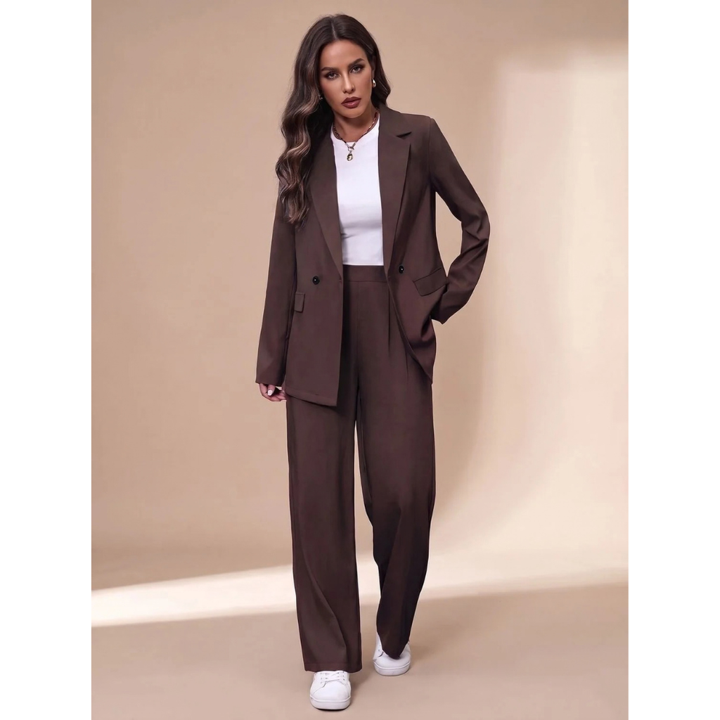 Gwendolyn | Damen Hosenanzug mit Blazer und weiter Gestaltung