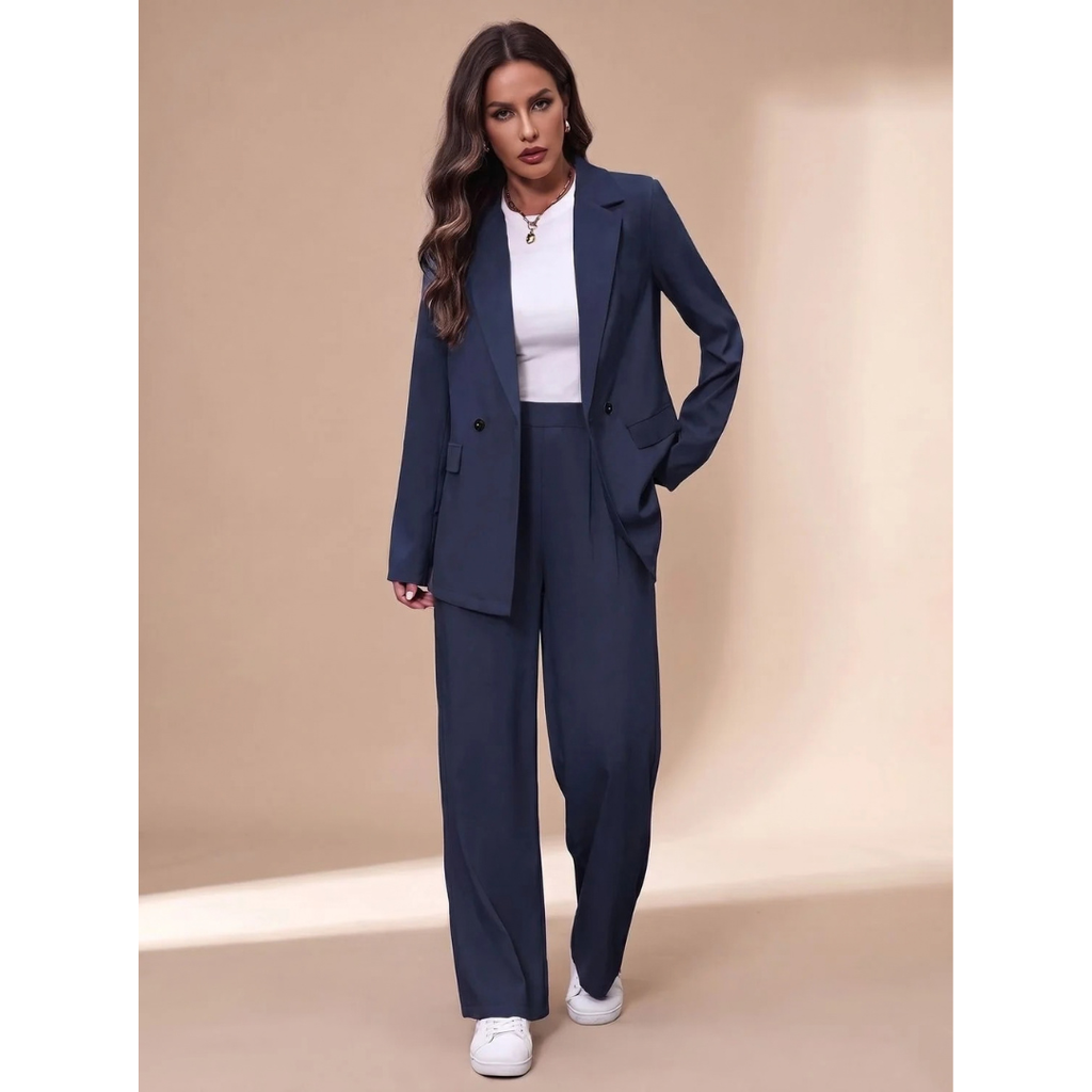 Gwendolyn | Damen Hosenanzug mit Blazer und weiter Gestaltung