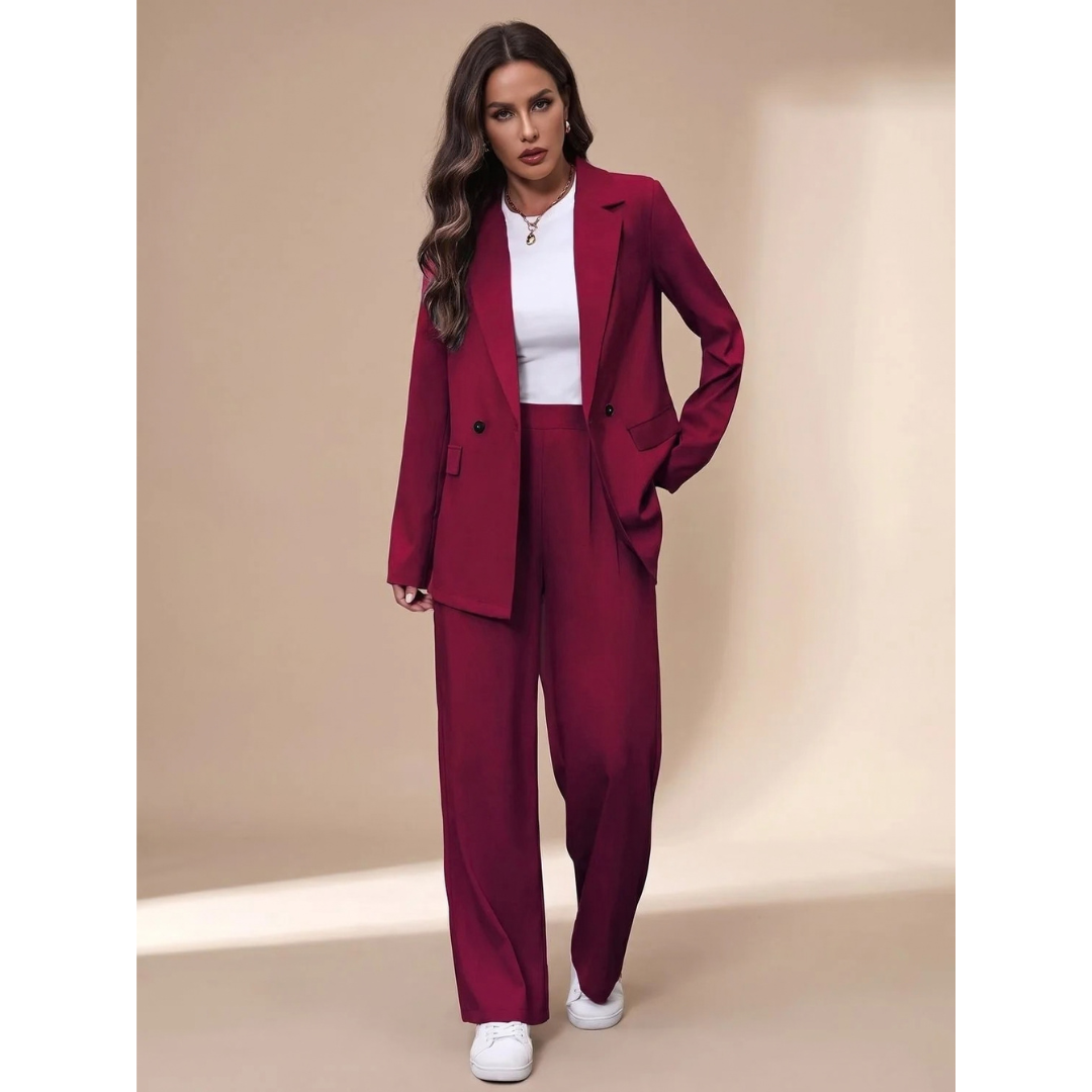Gwendolyn | Damen Hosenanzug mit Blazer und weiter Gestaltung