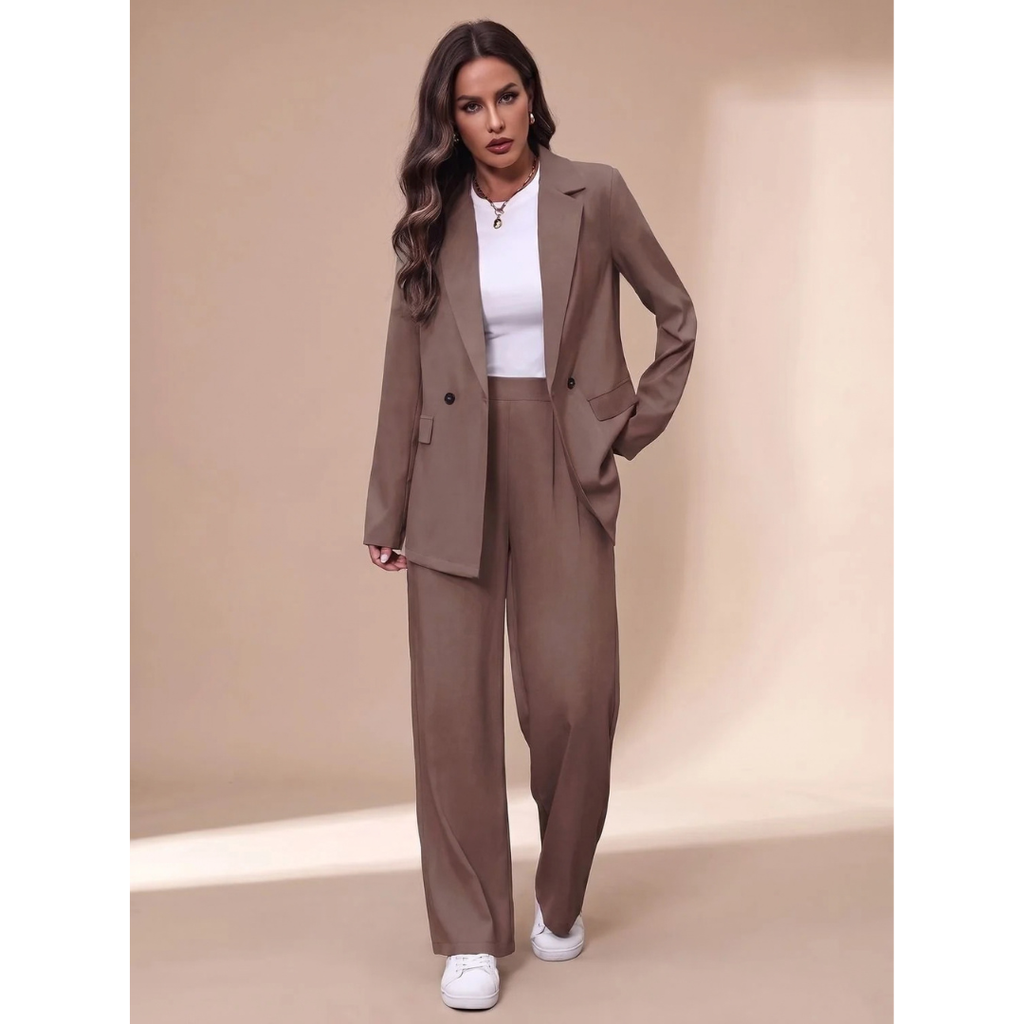 Gwendolyn | Damen Hosenanzug mit Blazer und weiter Gestaltung