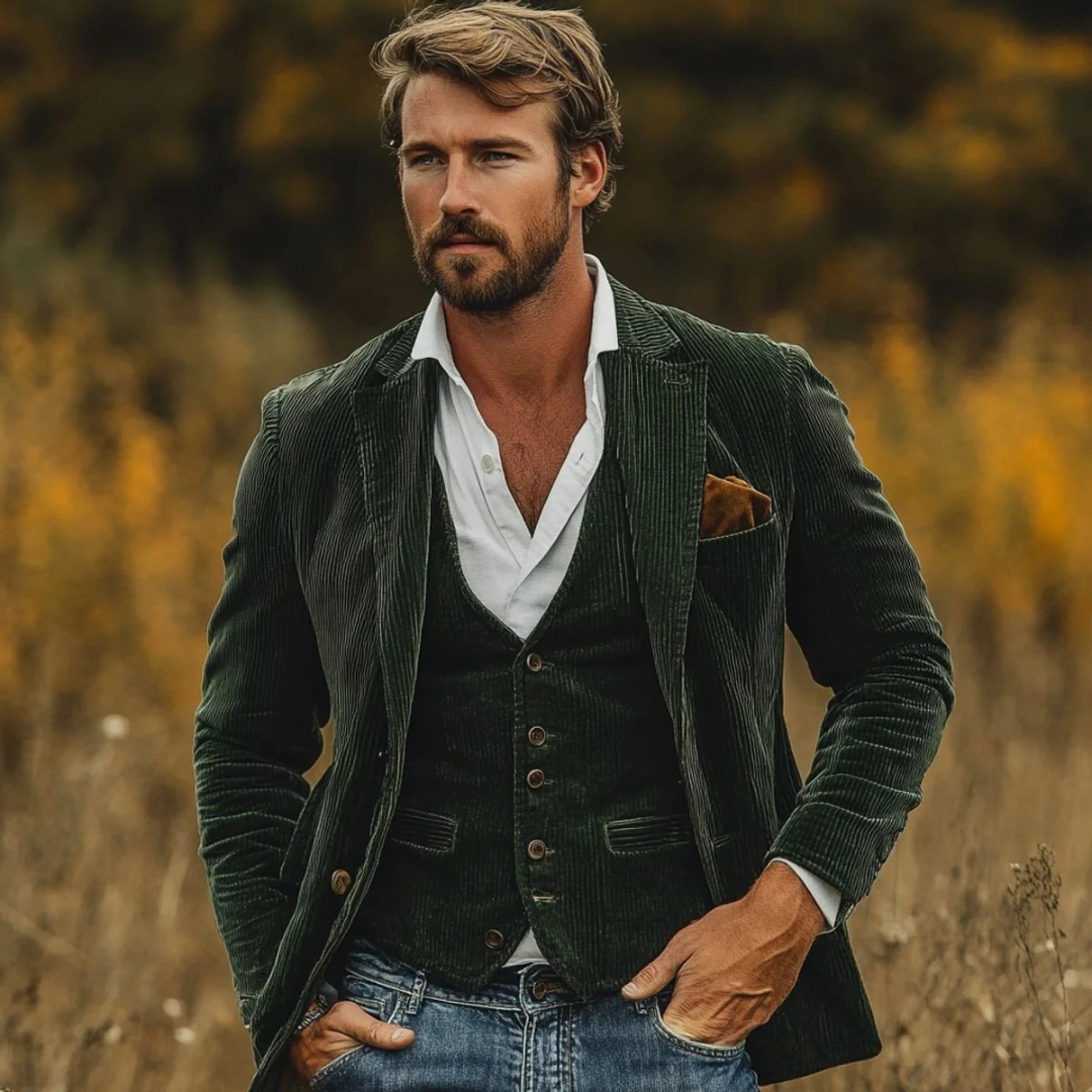 Hacket | Herren Blazer Gilet Set für Herbst und Winter