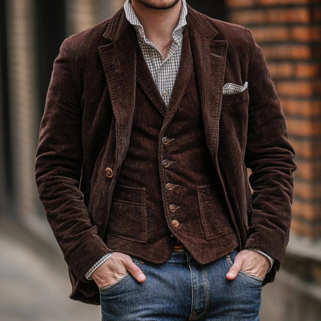 Hacket | Herren Blazer Gilet Set für Herbst und Winter