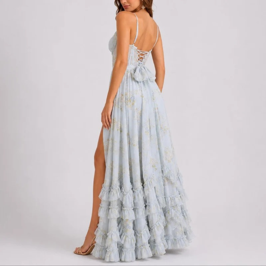 Hanna | Damen Maxi Kleid Hochzeitsgast Herbst