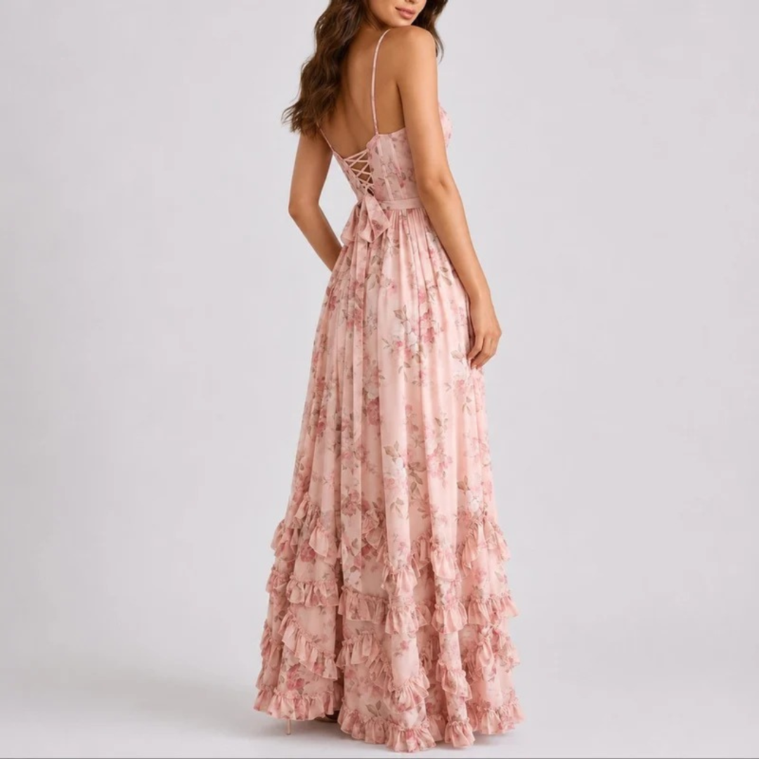 Hanna | Damen Maxi Kleid Hochzeitsgast Herbst