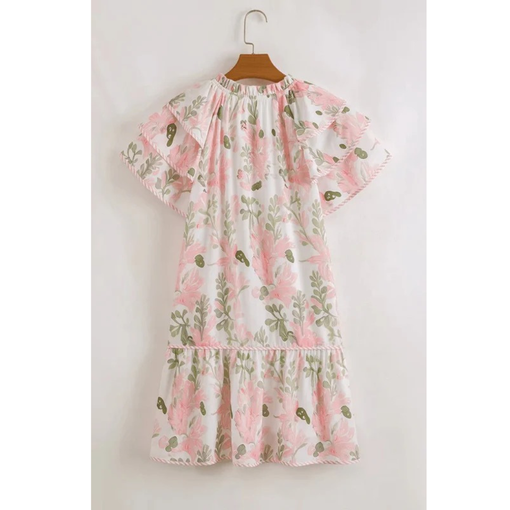 Hannah | Damen Elegante Minikleid Mit Puffärmeln