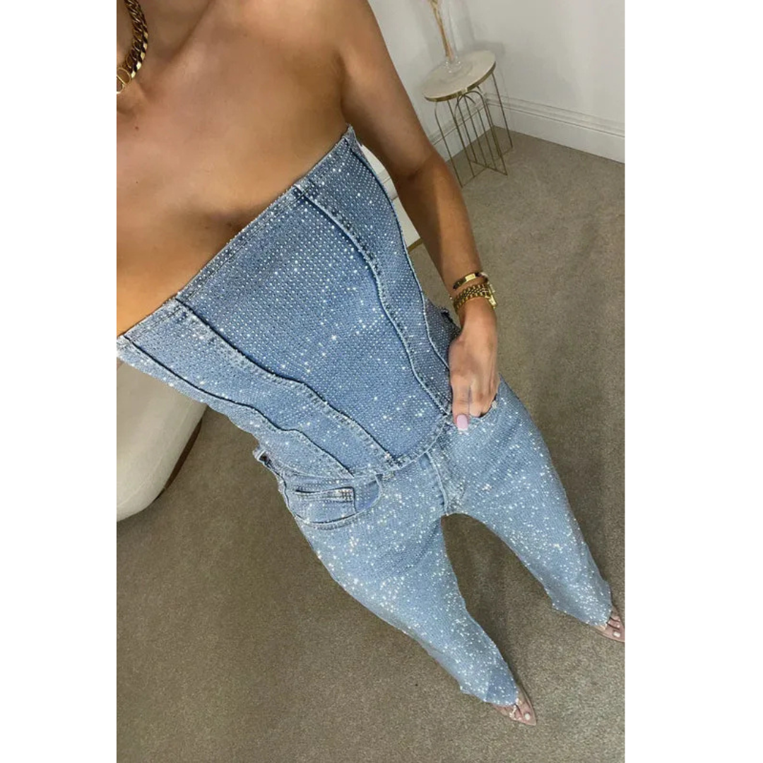 Hannah | Damen Elegante Zweiteiler mit High Waist Hose