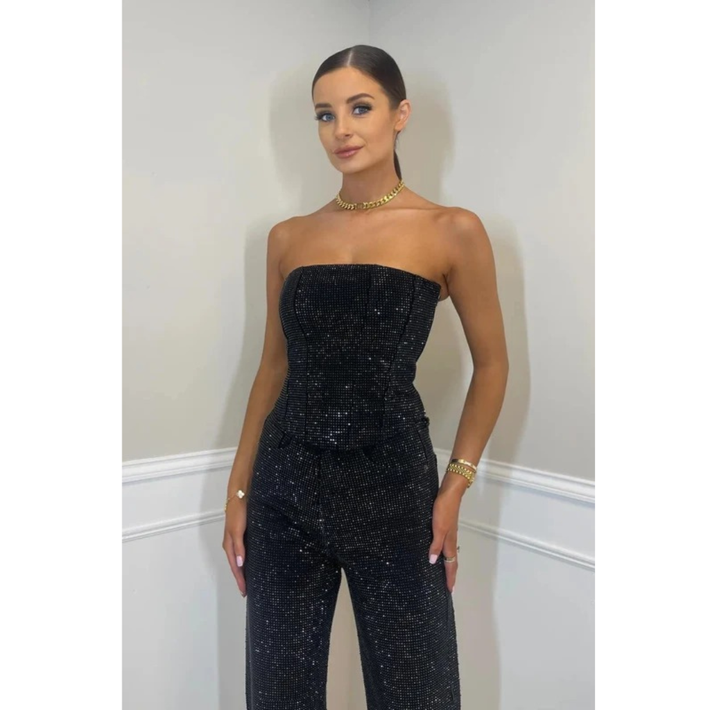 Hannah | Damen Elegante Zweiteiler mit High Waist Hose