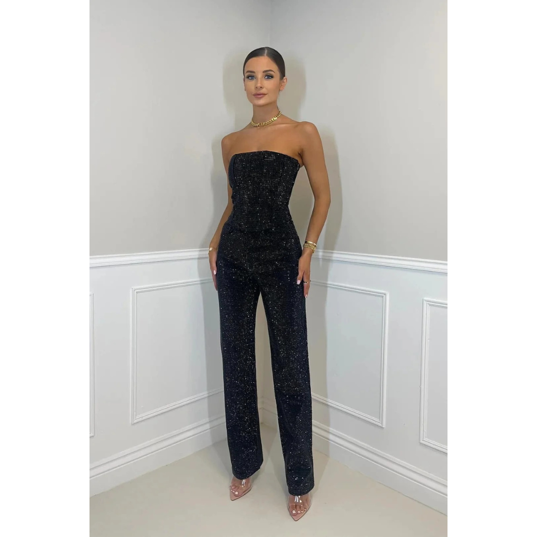 Hannah | Damen Elegante Zweiteiler mit High Waist Hose