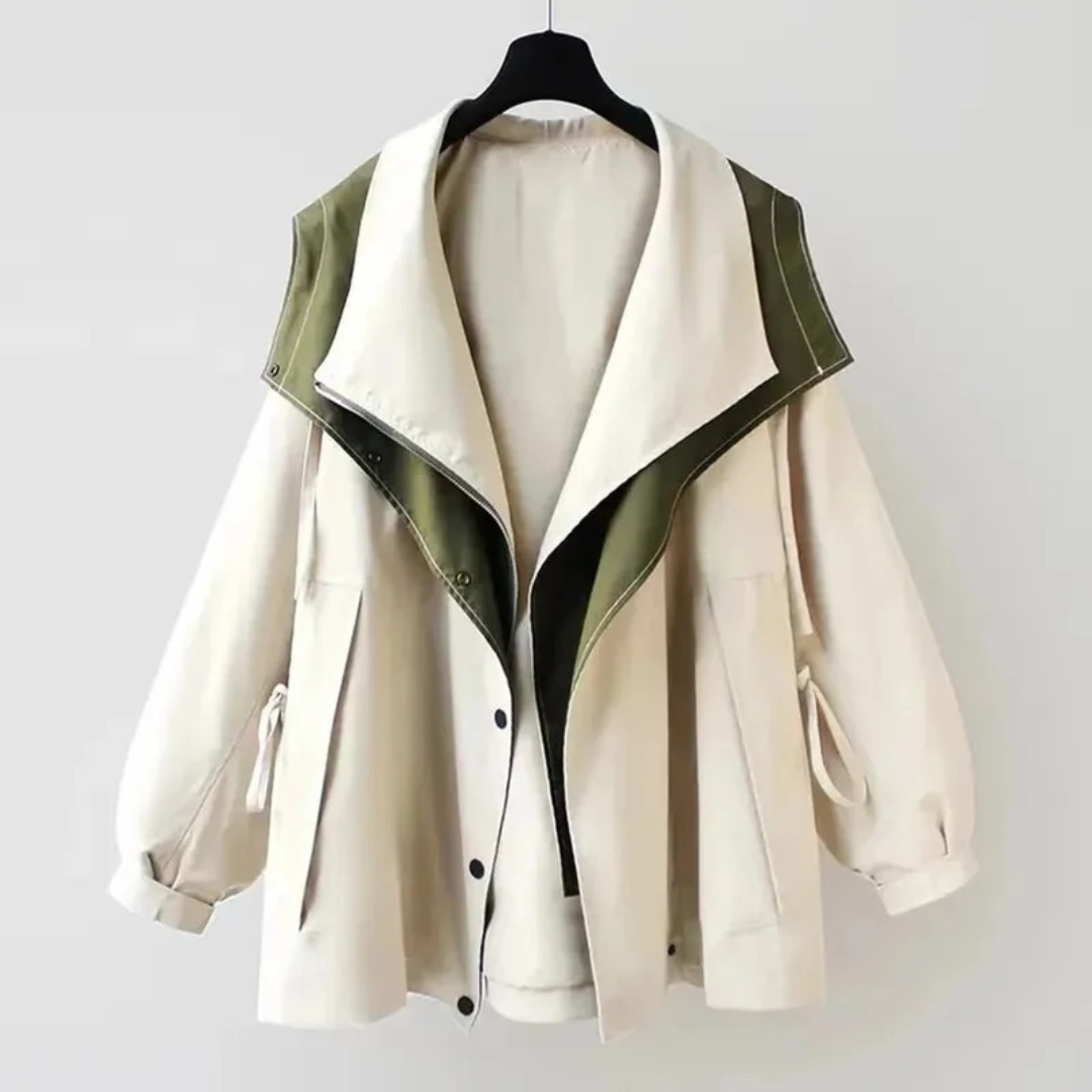 Hannah | Damen Komfortable und Funktionaler Oversize Trench Coat
